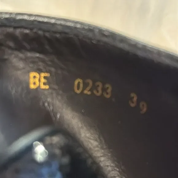 New Celine BULKY Sequined Strap-Up Combat Boot Size 39 US Size 9 - Picture 11 of 12